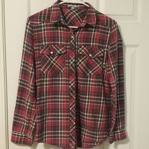 Charlotte Russe pink & grey flannel